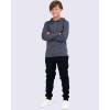 imageReal Essentials 3 Pack DryFit Youth Boys Teen Active Long Sleeve Hoodie Sweatshirts  Hooded Pullover ShirtsSet C