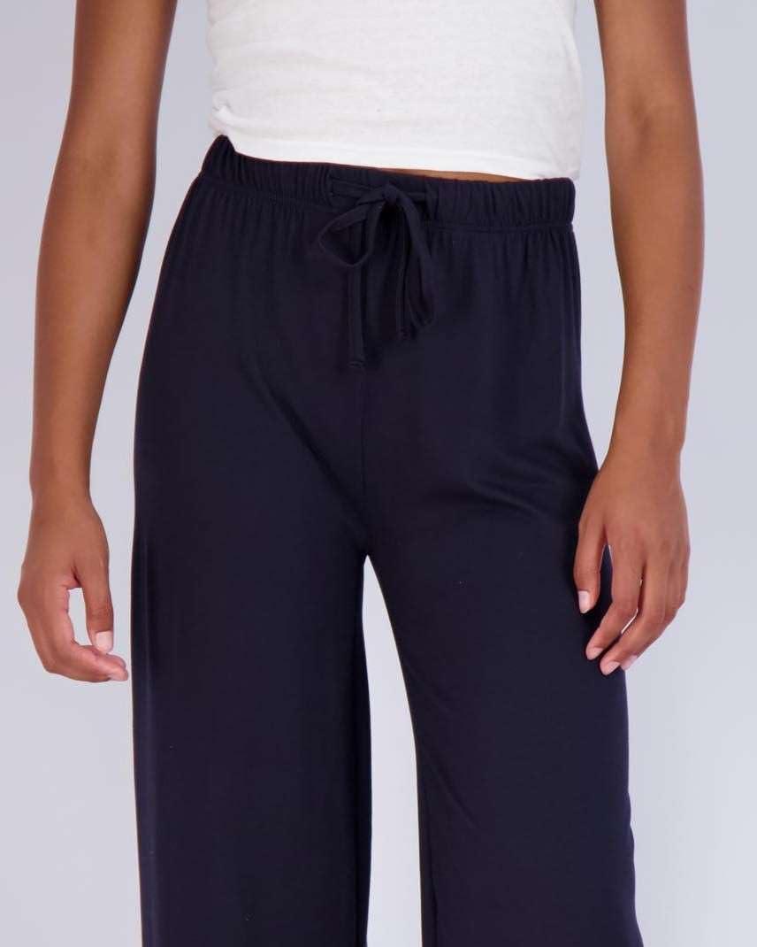 imageReal Essentials 3 Pack Soft Palazzo Pajama Pants for Women Wide Leg Comfortable Casual Lounge Yoga Bottoms Plus SizeSet 2