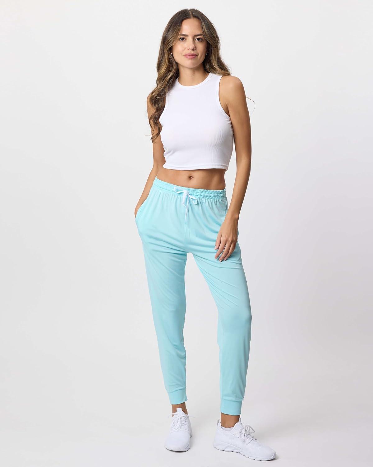 imageReal Essentials 3 Pack Womens DryFit Active Athletic Joggers Yoga Lounge Pants  Drawstring Available in Plus SizeSet 2