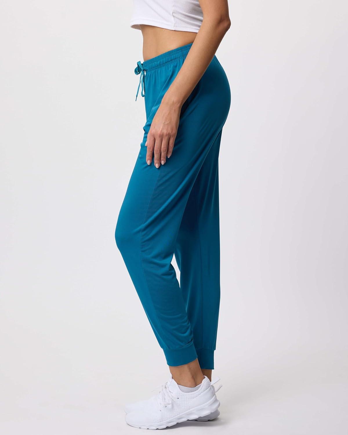 imageReal Essentials 3 Pack Womens DryFit Active Athletic Joggers Yoga Lounge Pants  Drawstring Available in Plus SizeSet 3