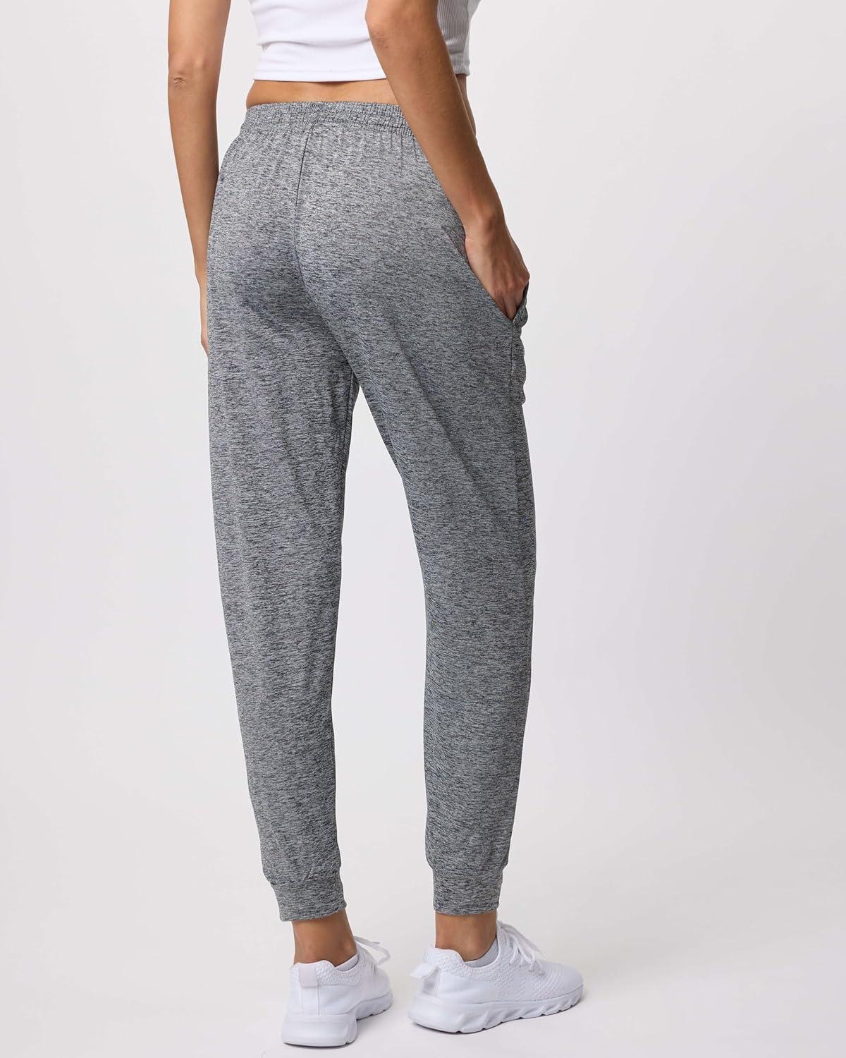 imageReal Essentials 3 Pack Womens DryFit Active Athletic Joggers Yoga Lounge Pants  Drawstring Available in Plus SizeSet 5