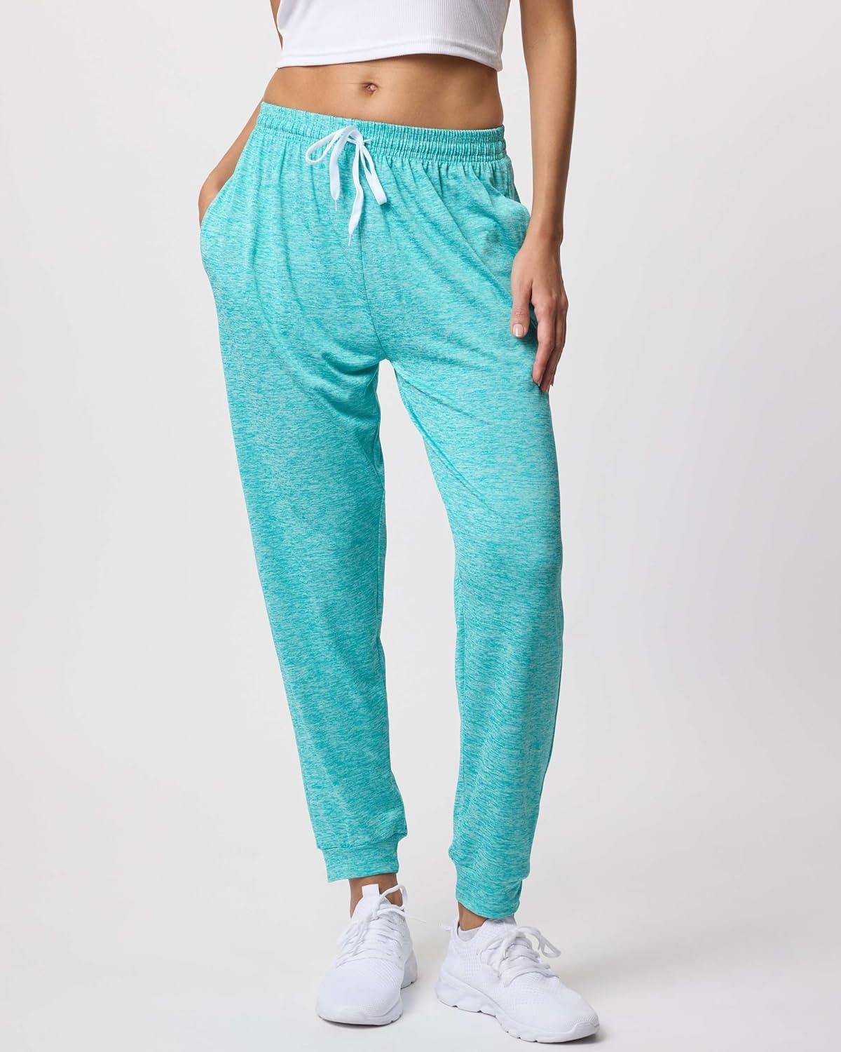 imageReal Essentials 3 Pack Womens DryFit Active Athletic Joggers Yoga Lounge Pants  Drawstring Available in Plus SizeSet 5