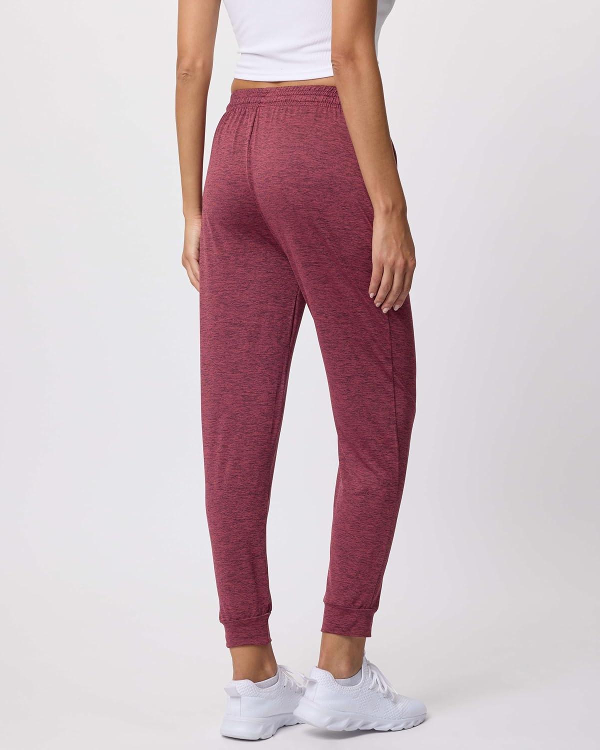 imageReal Essentials 3 Pack Womens DryFit Active Athletic Joggers Yoga Lounge Pants  Drawstring Available in Plus SizeSet 8