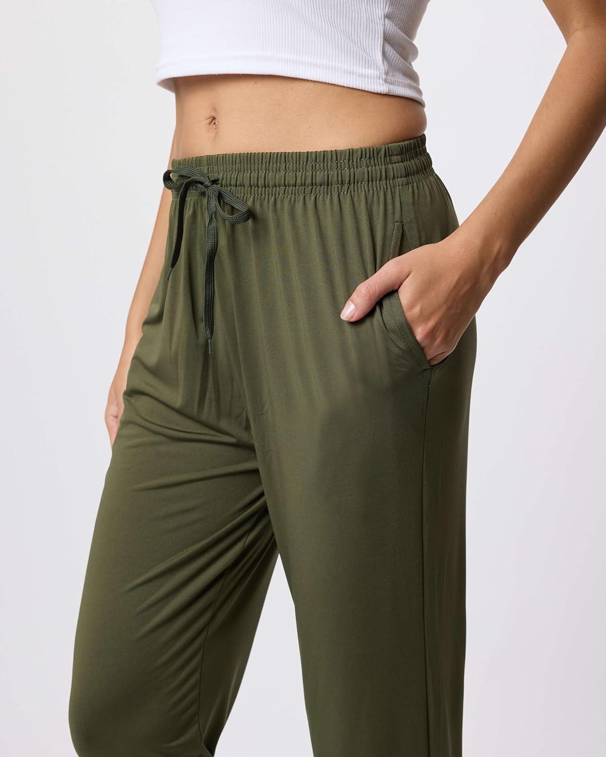 imageReal Essentials 3 Pack Womens DryFit Active Athletic Joggers Yoga Lounge Pants  Drawstring Available in Plus SizeSet 8