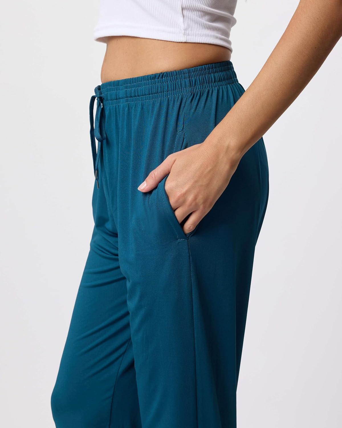 imageReal Essentials 3 Pack Womens DryFit Active Athletic Joggers Yoga Lounge Pants  Drawstring Available in Plus SizeSet 9