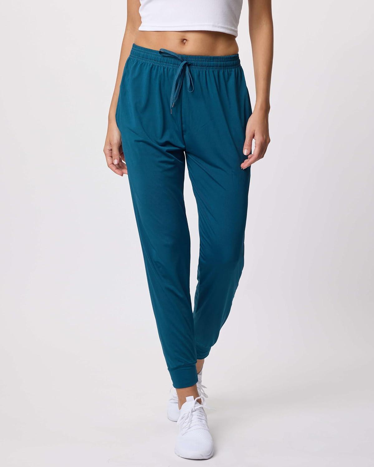 imageReal Essentials 3 Pack Womens DryFit Active Athletic Joggers Yoga Lounge Pants  Drawstring Available in Plus SizeSet 9