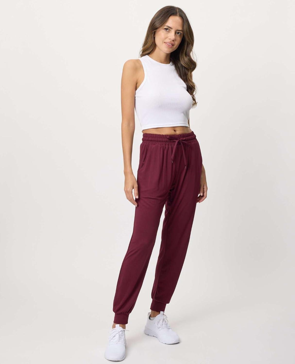 imageReal Essentials 3 Pack Womens UltraSoft Lounge Joggers Sweatpants Athletic Yoga Pants with Pockets Available in PlusSet 17