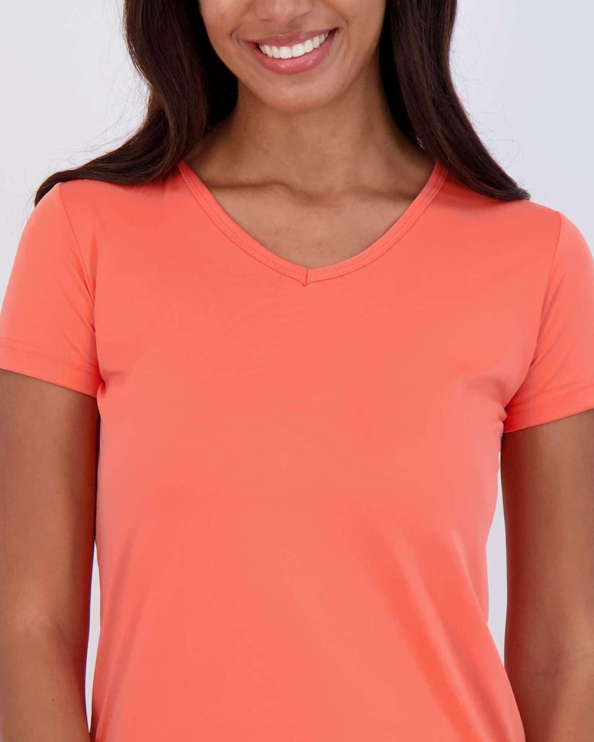 imageReal Essentials 5 Pack Womens Dry Fit Short Sleeve V Neck Workout Top  Fitness Gym Athletic Yoga TShirt Plus AvailableSet 10