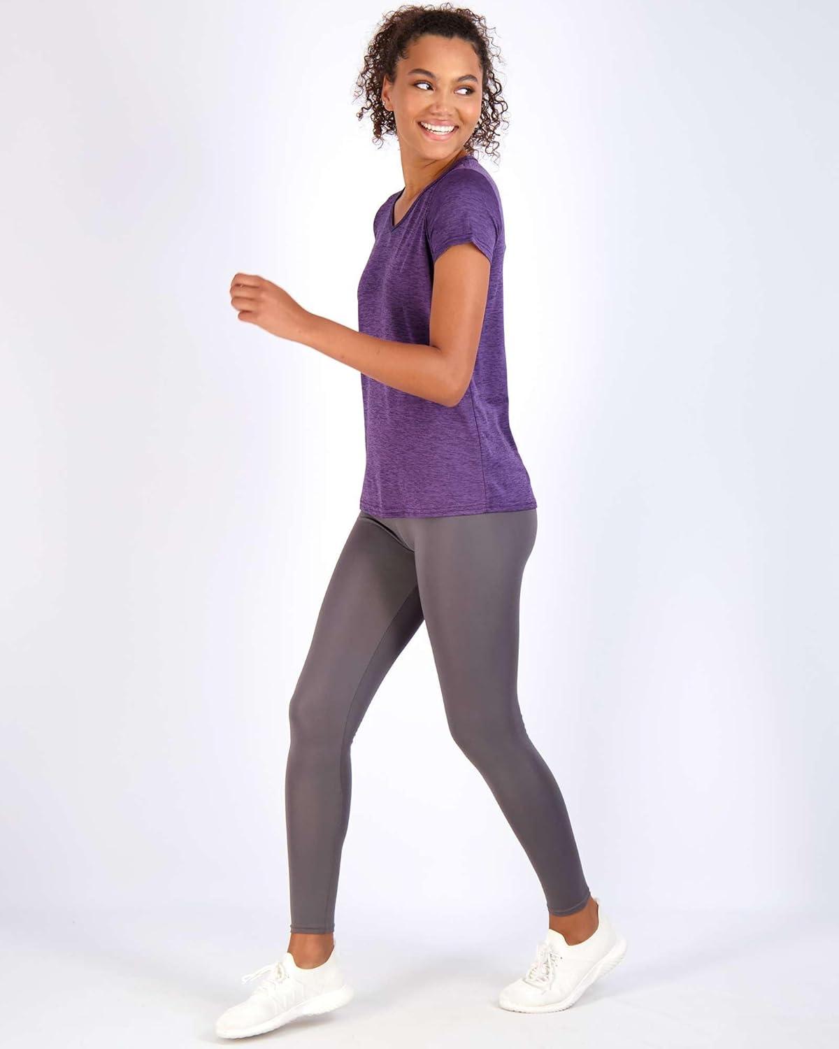 imageReal Essentials 5 Pack Womens Dry Fit Short Sleeve V Neck Workout Top  Fitness Gym Athletic Yoga TShirt Plus AvailableSet 11