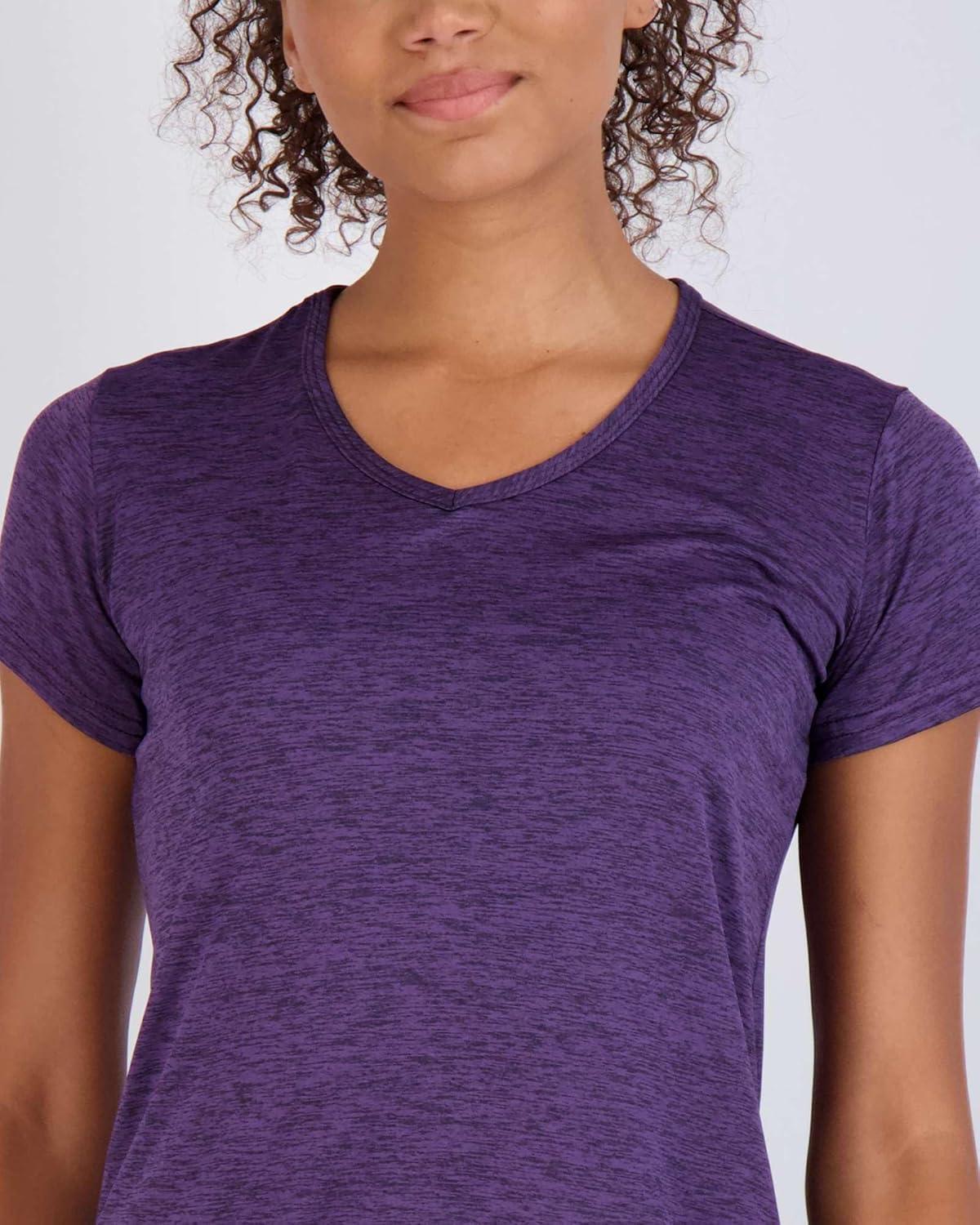 imageReal Essentials 5 Pack Womens Dry Fit Short Sleeve V Neck Workout Top  Fitness Gym Athletic Yoga TShirt Plus AvailableSet 14