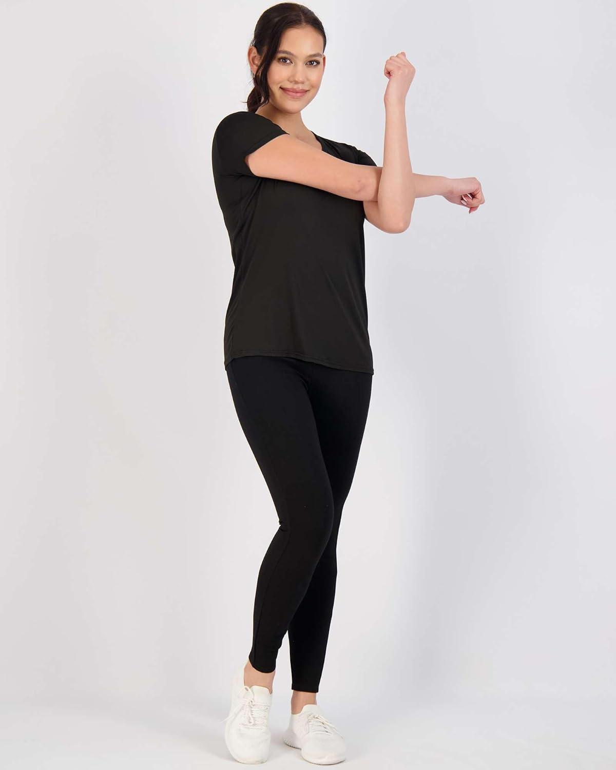 imageReal Essentials 5 Pack Womens Dry Fit Short Sleeve V Neck Workout Top  Fitness Gym Athletic Yoga TShirt Plus AvailableSet 16