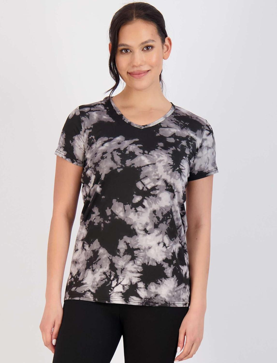 imageReal Essentials 5 Pack Womens Dry Fit Short Sleeve V Neck Workout Top  Fitness Gym Athletic Yoga TShirt Plus AvailableSet 16