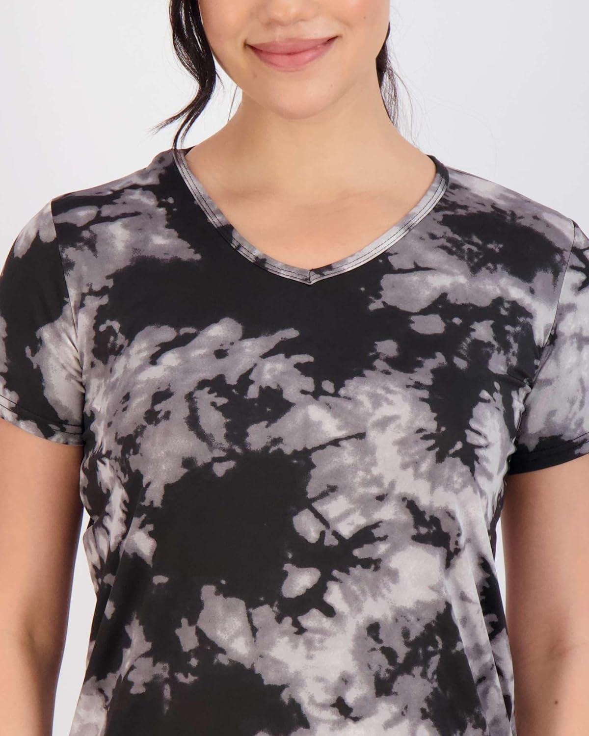 imageReal Essentials 5 Pack Womens Dry Fit Short Sleeve V Neck Workout Top  Fitness Gym Athletic Yoga TShirt Plus AvailableSet 16