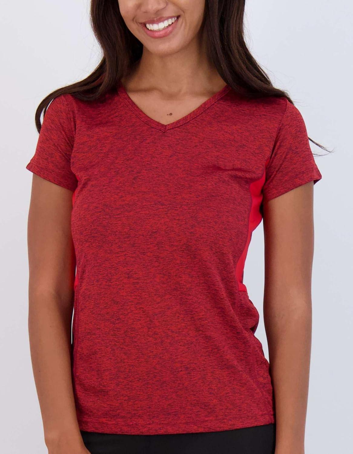 imageReal Essentials 5 Pack Womens Dry Fit Short Sleeve V Neck Workout Top  Fitness Gym Athletic Yoga TShirt Plus AvailableSet 3