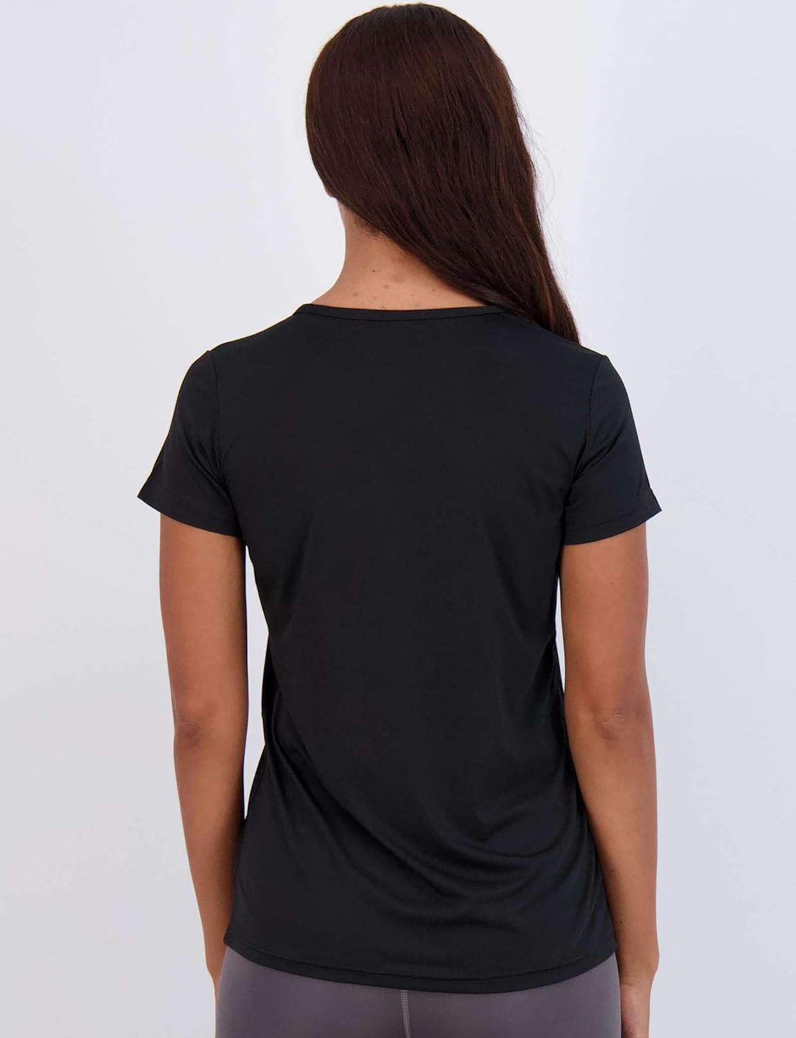 imageReal Essentials 5 Pack Womens Dry Fit Short Sleeve V Neck Workout Top  Fitness Gym Athletic Yoga TShirt Plus AvailableSet 9