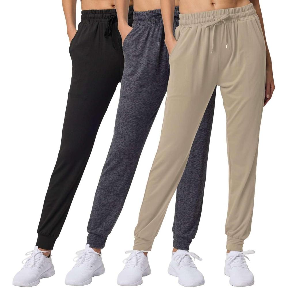 imageReal Essentials 3 Pack Womens UltraSoft Lounge Joggers Sweatpants Athletic Yoga Pants with Pockets Available in PlusSet 16