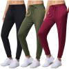 imageReal Essentials 3 Pack Womens DryFit Active Athletic Joggers Yoga Lounge Pants  Drawstring Available in Plus SizeSet 8