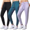 imageReal Essentials 3 Pack Womens DryFit Active Athletic Joggers Yoga Lounge Pants  Drawstring Available in Plus SizeSet 9