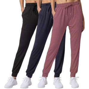 imageReal Essentials 3 Pack Womens UltraSoft Lounge Joggers Sweatpants Athletic Yoga Pants with Pockets Available in PlusSet 18