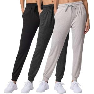 imageReal Essentials 3 Pack Womens UltraSoft Lounge Joggers Sweatpants Athletic Yoga Pants with Pockets Available in PlusSet 19