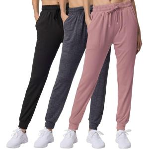 imageReal Essentials 3 Pack Womens UltraSoft Lounge Joggers Sweatpants Athletic Yoga Pants with Pockets Available in PlusSet 20