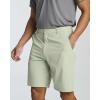 imageReal Essentials 3 Pack Mens 9quot Stretch Golf Shorts with Pockets  Flat Front Casual Work Dress Short for MenSet 7