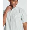 imageReal Essentials 3 Pack Mens ShortSleeve Oxford Solid Button Down Collar Casual Shirts with Pocket Available in Big ampamp TallSet 7