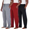 imageReal Essentials 3 Pack Mens Pajama Pants Soft PJ Lounge Bottoms Loungewear Pijamas Elastic Waist Pockets Big and TallSet 6