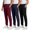 imageReal Essentials 3 Pack Mens Tech Mesh Active Athletic Casual Jogger Sweatpants with PocketsAvailable in Big ampamp TallSet 8