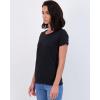 imageReal Essentials 4 Pack Womens Cotton Short Sleeve TShirt  Casual Scoop Crew Neck Tops Tee Available in Plus SizeSet 2
