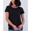 imageReal Essentials 4 Pack Womens Cotton Short Sleeve TShirt  Casual Scoop Crew Neck Tops Tee Available in Plus SizeSet 2