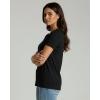imageReal Essentials 4 Pack Womens Cotton Short Sleeve TShirt  Casual Scoop Crew Neck Tops Tee Available in Plus SizeSet 5
