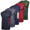 imageReal Essentials 5 Pack Mens Mesh Active Athletic Tech Tank Top  Workout ampamp Training Activewear Available in Big ampamp TallRegular Size  Set D