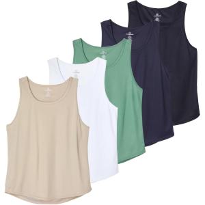 imageReal Essentials 5 Pack Mens Mesh YBack Muscle Tank Top  Gym Workout ampamp Bodybuilding Fitness Available in Big ampamp TallSet 3