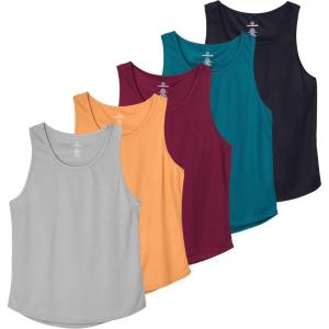 imageReal Essentials 5 Pack Mens Mesh YBack Muscle Tank Top  Gym Workout ampamp Bodybuilding Fitness Available in Big ampamp TallSet 7