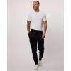 image3 Pack Mens Cotton Fleece Cargo Jogger Sweatpants with PocketsSet 1