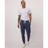 image3 Pack Mens Cotton Fleece Cargo Jogger Sweatpants with PocketsSet 2