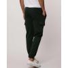 image3 Pack Mens Cotton Fleece Cargo Jogger Sweatpants with PocketsSet 2