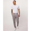 image3 Pack Mens Cotton Fleece Cargo Jogger Sweatpants with PocketsSet 4