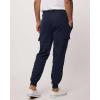 image3 Pack Mens Cotton Fleece Cargo Jogger Sweatpants with PocketsSet 4