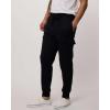 image3 Pack Mens Cotton Fleece Cargo Jogger Sweatpants with PocketsSet 5