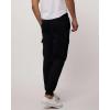 image3 Pack Mens Cotton Fleece Cargo Jogger Sweatpants with PocketsSet 5