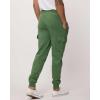 image3 Pack Mens Cotton Fleece Cargo Jogger Sweatpants with PocketsSet 8