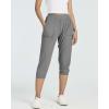 imageReal Essentials 3 Pack Womens Ribbed Capri Jogger Lounge Sweatpants with Pockets Yoga Workout Available in Plus SizeSet 3