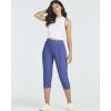 imageReal Essentials 3 Pack Womens Ribbed Capri Jogger Lounge Sweatpants with Pockets Yoga Workout Available in Plus SizeSet 4