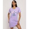 imageReal Essentials 3 Pack Womens Short Sleeve Nightgown Dress  Nightshirt Pajama Sleep Shirt Sleepwear Available In PlusSet 9