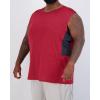 imageReal Essentials 3 ampamp 5 PackMens Dry Fit Workout Running Tank Top Gym Sleeveless Muscle Athletic Shirt Big ampamp Tall AvailableBig  Tall  Set D
