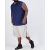 imageReal Essentials 3 ampamp 5 PackMens Dry Fit Workout Running Tank Top Gym Sleeveless Muscle Athletic Shirt Big ampamp Tall AvailableBig  Tall  Set E