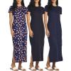 imagePlus Size Womens Casual Maxi Dresses 3Pack with Short Sleeves by Real EssentialsSet 9