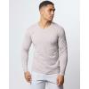imageReal Essentials 3 Pack Mens Cotton Performance Long Sleeve Crew Neck Pocket TShirt Athletic Top Available in Big ampamp TallSet 8